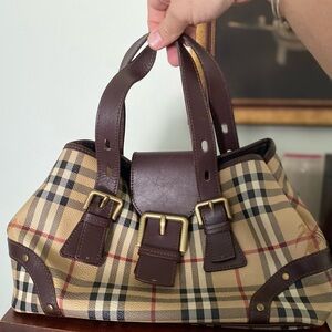 Burberry Haymarket Novacheck plaid shoulder bag